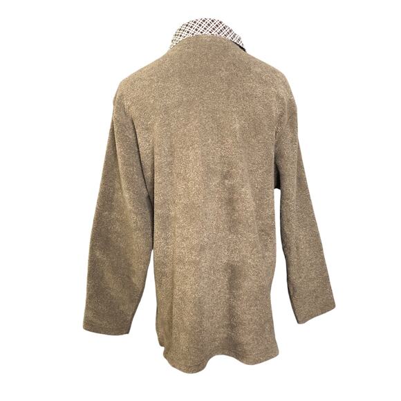 Landhaus Top Brown 1/4 Zip Pullover Waterfall Fleece - Picture 3 of 6